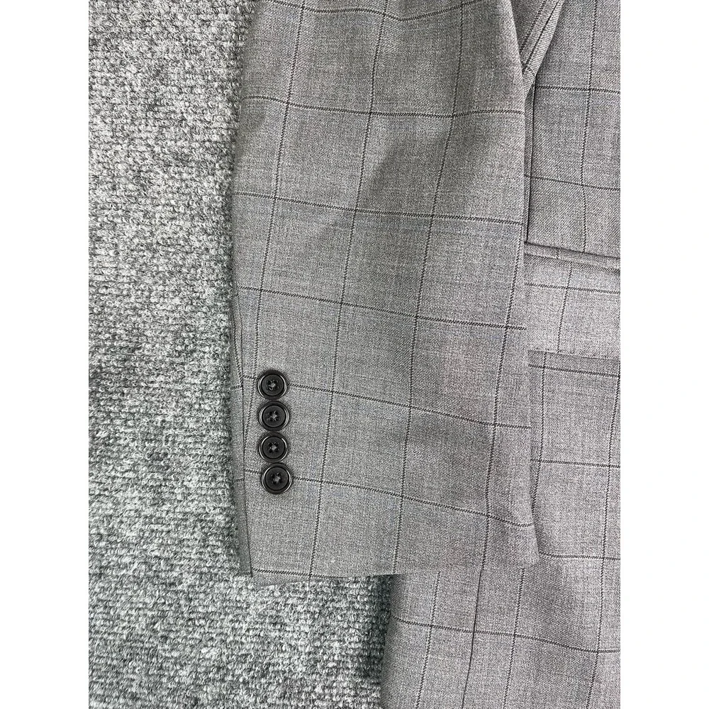 NWT Brooks Brothers Blazer Mens 41R Gray 2 Button Explorer Regent Fit Sport Coat